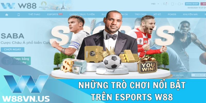 Sảnh Esports W88: Trải Nghiệm Thể Thao Điện Tử Đỉnh Cao 2 Những trò chơi nổi bật trên Esports W88
