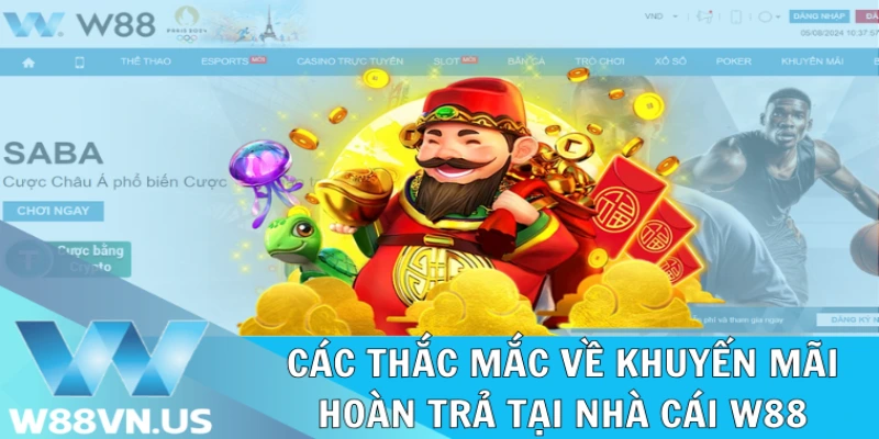 Hoàn Trả Cao Nhất Thị Trường 2% - 3.5% Chỉ Có Tại W88 2 Các câu hỏi về ưu đãi hoàn trả tại nhà cái W88