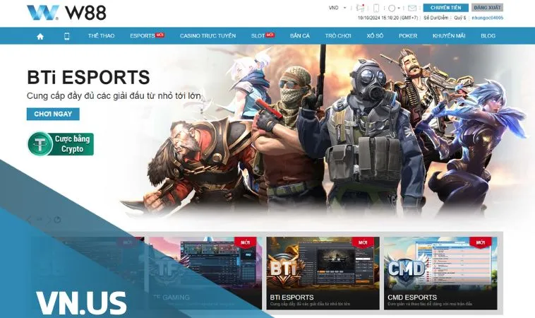 Bti ESPORTS W88: đôi nét về sảnh cược thể thao đẳng cấp hàng đầu Bti ESPORTS W88: đôi nét về sảnh cược thể thao đẳng cấp hàng đầu